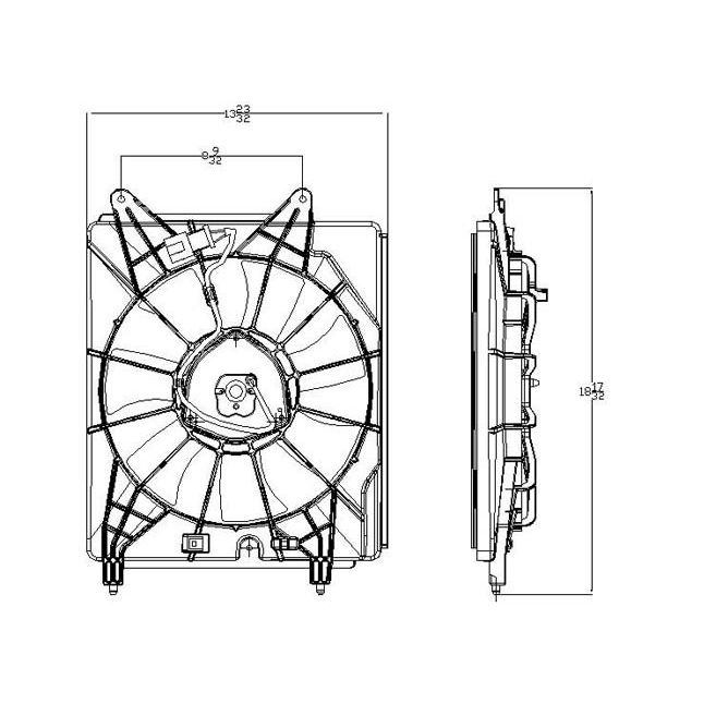 HONDA ELEMENT A/C FAN ASSY OEM#38615PZDA11-PFM 2009-2011 PL#HO3113125