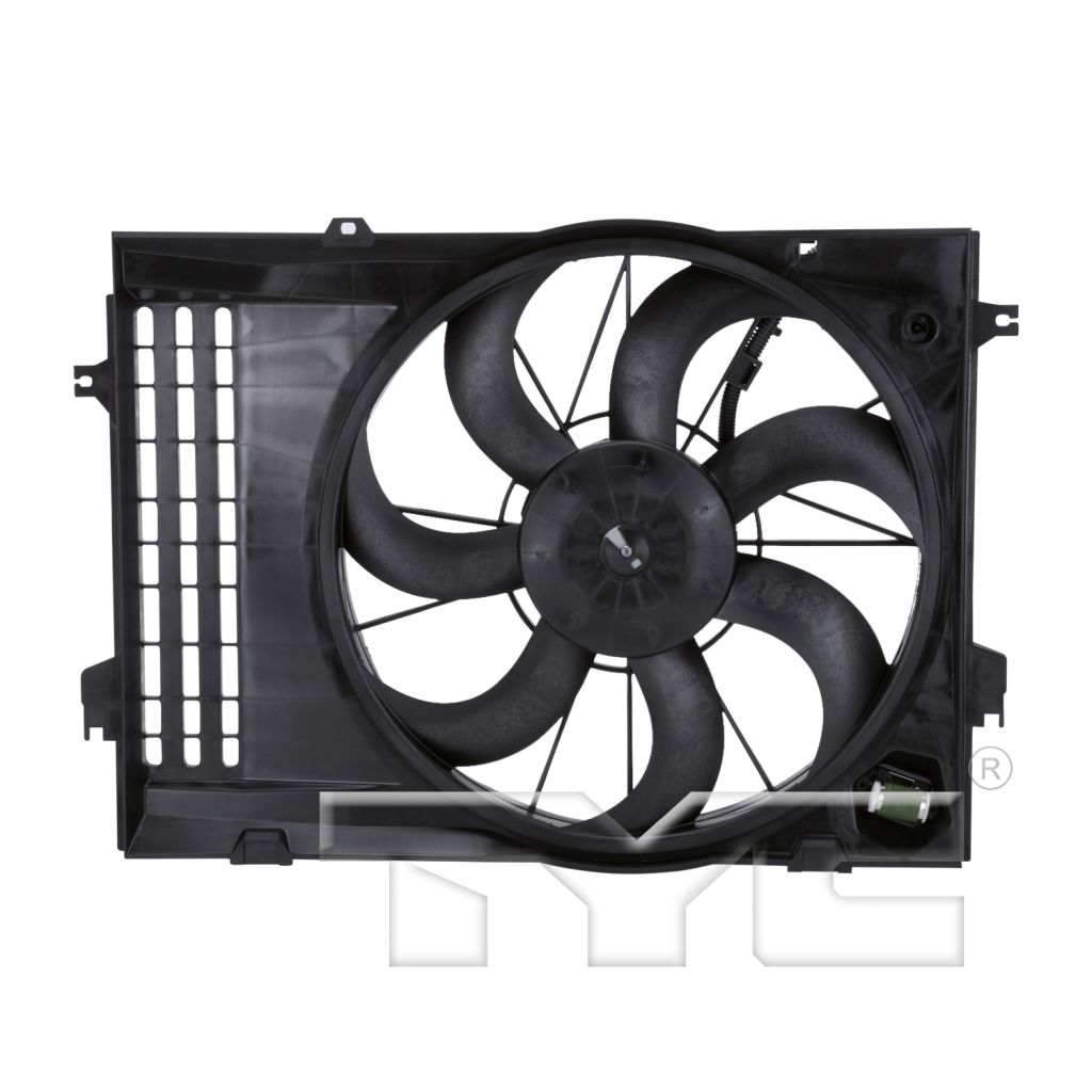 KIA SPORTAGE RADIATOR & A/C FAN ASSY (2.7L)(SINGLE FAN) OEM#253801F381 2005-2007 PL#KI3115116