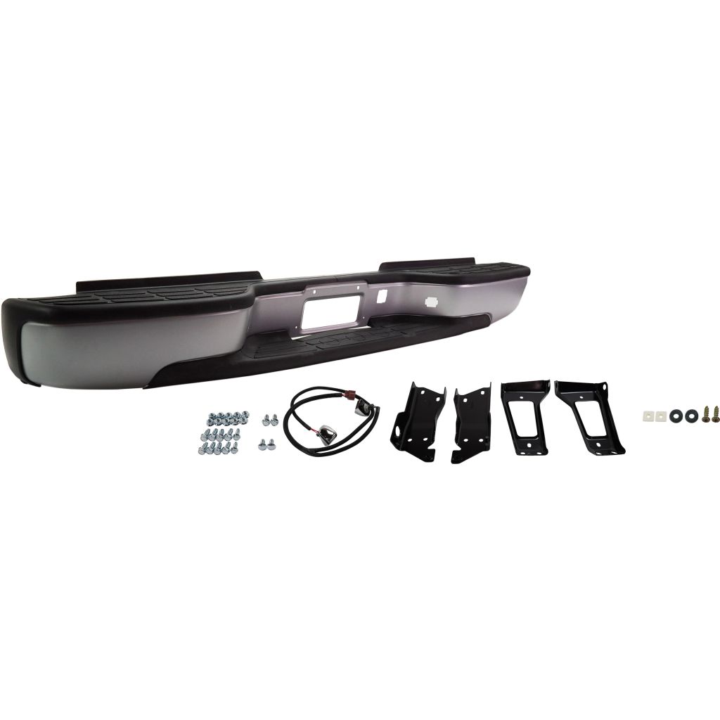 GM TRUCKS & VANS SILVERADO/PU (CHEVY) (07 OLD STYLE) STEP BUMPER ASSEMBLY PTD(FLEETSIDE)(2500HD/3500) OEM#12473001-PFM 1999-2007 PL#GM1103141