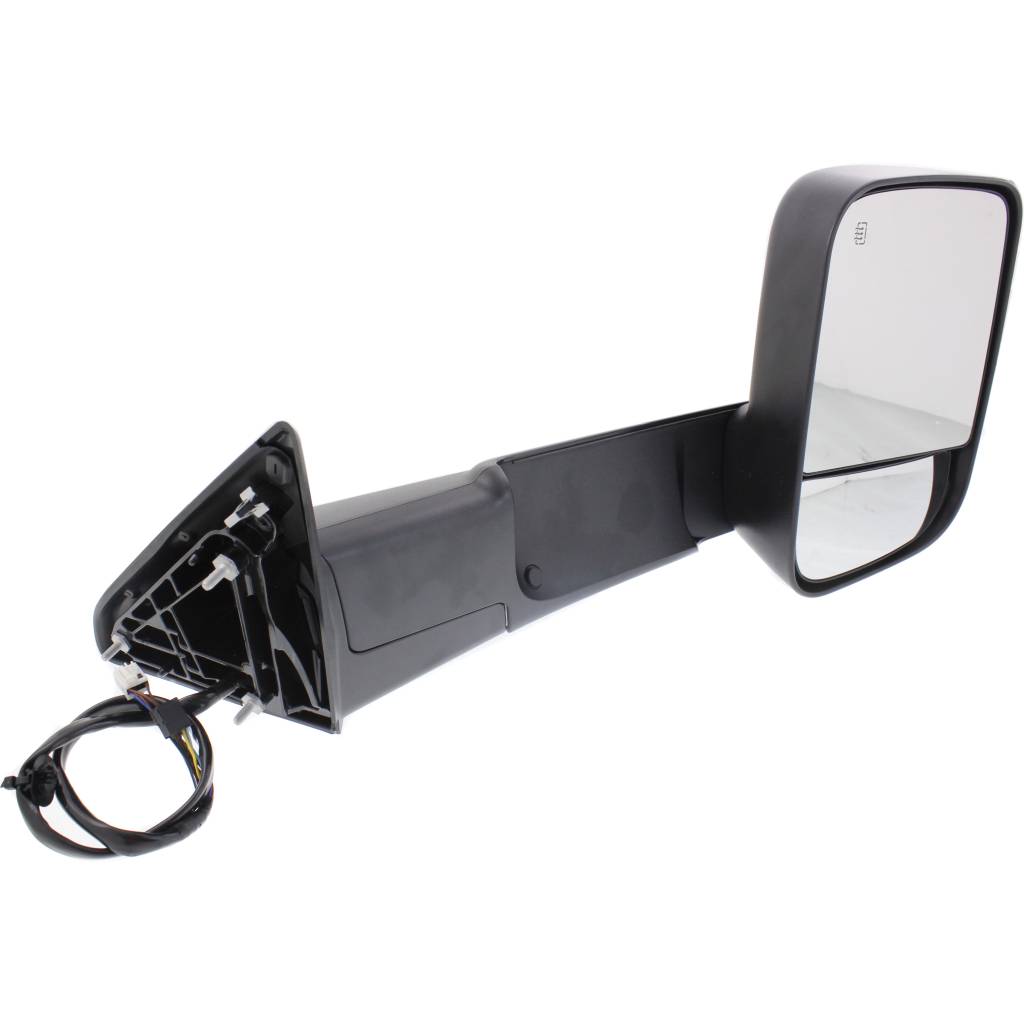 DODGE TRUCKS & VANS DODGE/PU (R2500/3500) DOOR MIRROR RIGHT (Passenger Side) PWR/HTD/SIGNAL/PUDDLE/PWR-FOLD (WO/MEMORY)(BLACK)(TOW TYPE) OEM#68412880AC 2015-2018 PL#CH1321401