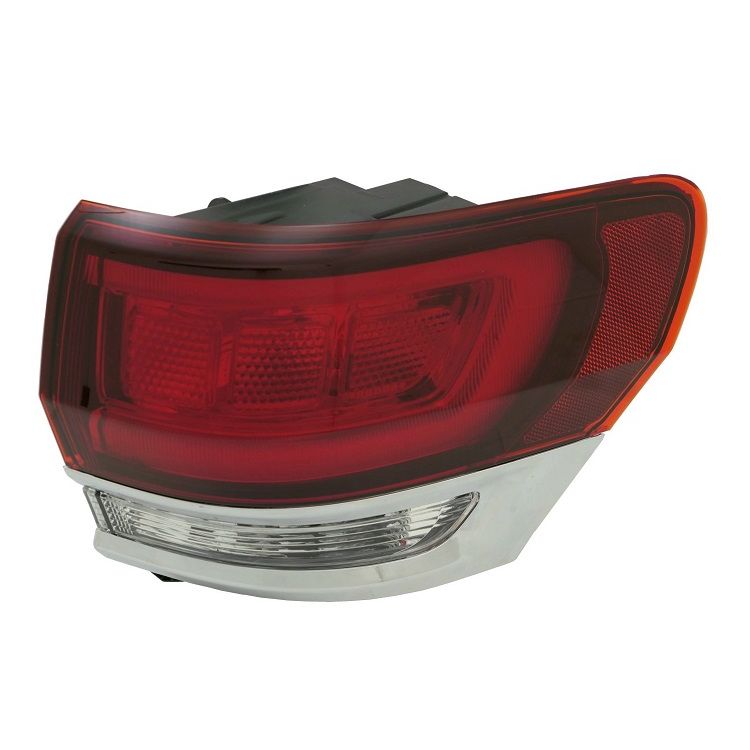 JEEPVEHICLE GRAND CHEROKEE / GRAND CHEROKEE WK TAIL LAMP ASSY RIGHT (Passenger Side) CHROME INSERT (BLACK HOUSING) **CAPA** OEM#68471328AA 2020-2021 PL#CH2805121C