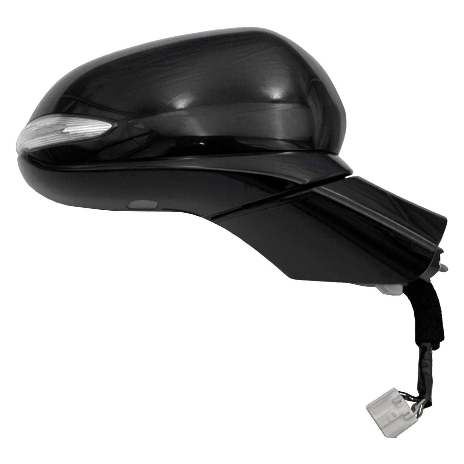 HYUNDAI SANTA FE DOOR MIRROR RIGHT (Passenger Side) PWR/HTD/SIGNAL/PUDDLE (W/BSD)(WO/CAMERA)(BLACK) OEM#87620S2130 2019-2020 PL#HY1321264
