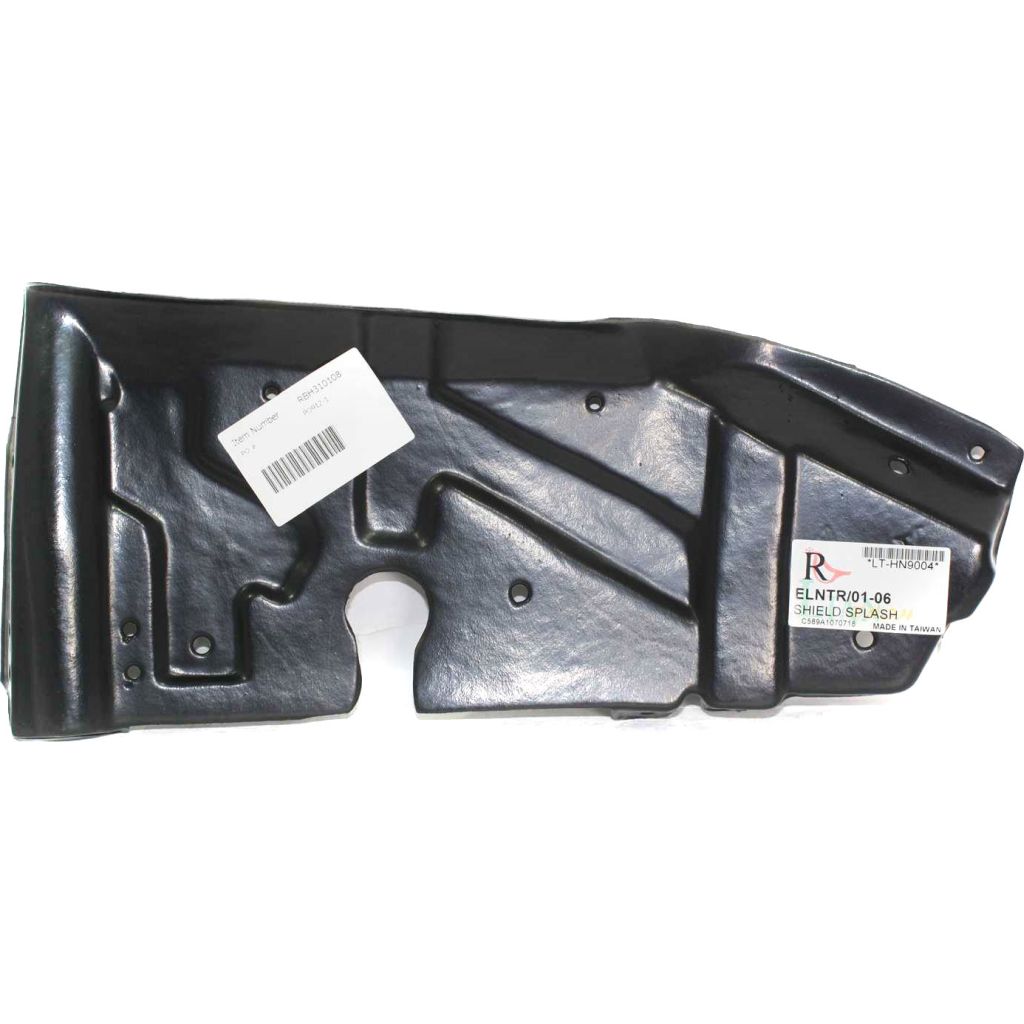 HYUNDAI ELANTRA FRONT SIDE SPLASH SHIELD RIGHT (Passenger Side) (ENG SIDE CVR) OEM#291202D000 2001-2006 PL#HY1228106