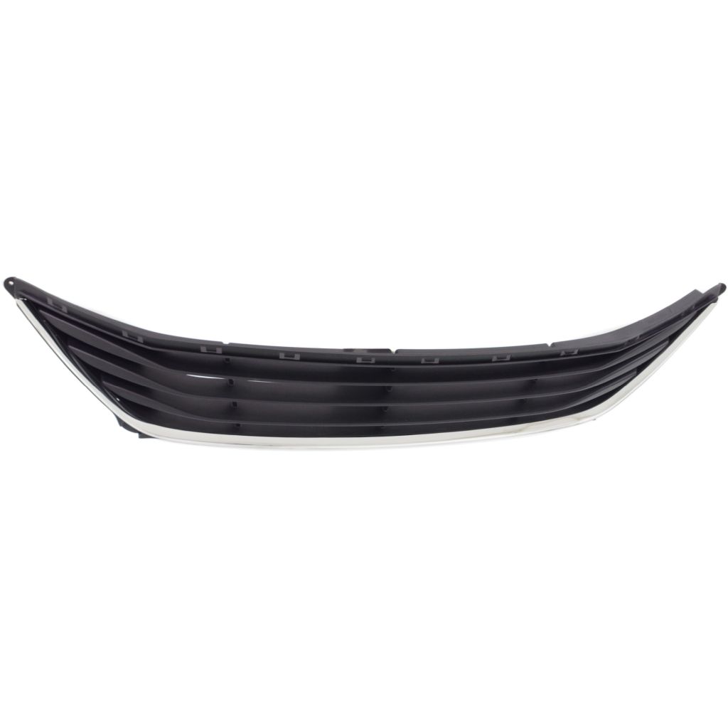 HYUNDAI ELANTRA SEDAN FRONT BUMPER GRILLE BLACK W/BLK BAR W/LWR OUTER CHROME MOLDING OEM#865603X700 2014-2016 PL#HY1036120