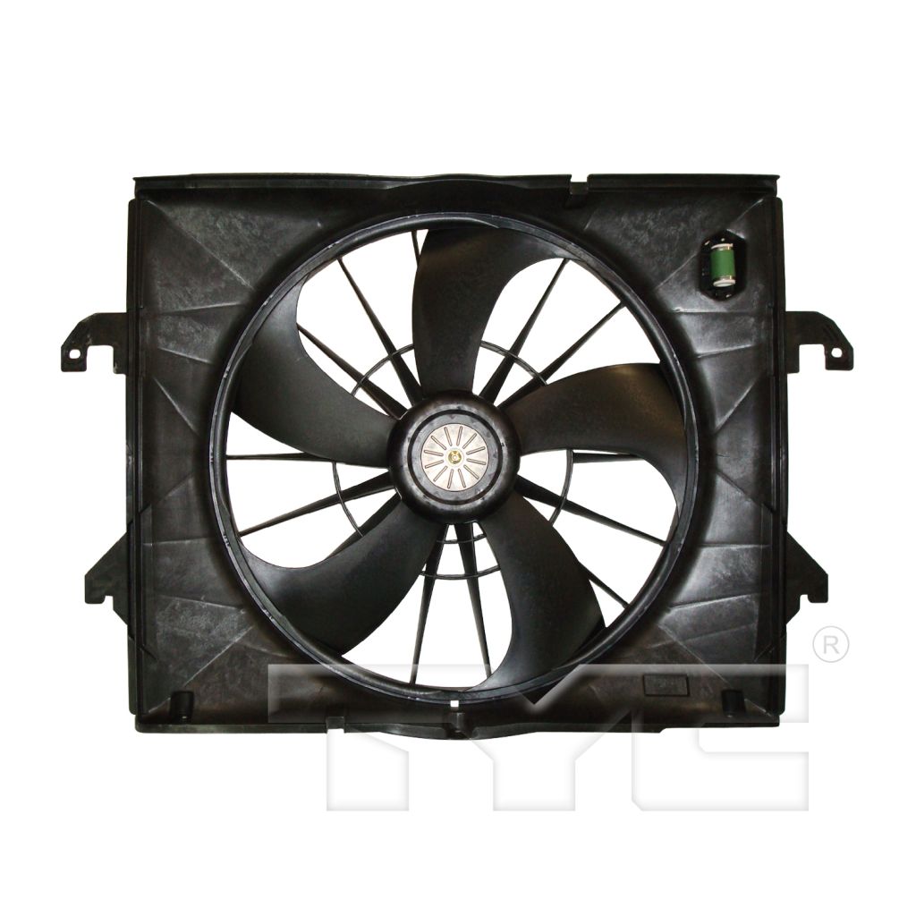 DODGE TRUCKS & VANS DODGE/PU (R1500) RADIATOR & A/C FAN ASSEMBLY (3.7L)(W/RESISTER) OEM#55056851AF 2009-2012 PL#CH3115164