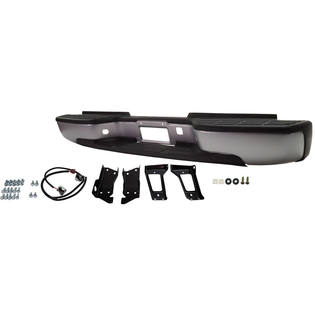 GM TRUCKS & VANS SILVERADO/PU (CHEVY) (07 OLD STYLE) STEP BUMPER ASSEMBLY PTD(FLEETSIDE)(2500HD/3500) OEM#12473001-PFM 1999-2007 PL#GM1103141